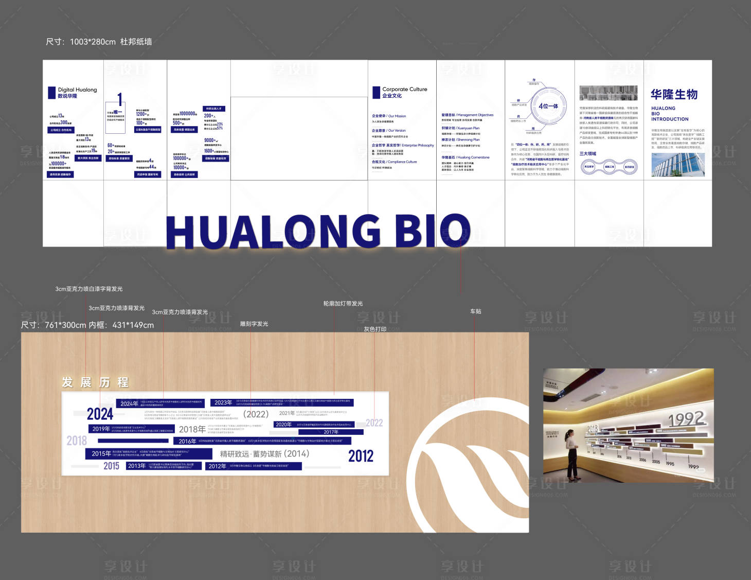 源文件下載【享設計】搜索編號：89440031646096011【時間軸品牌展廳文化墻】