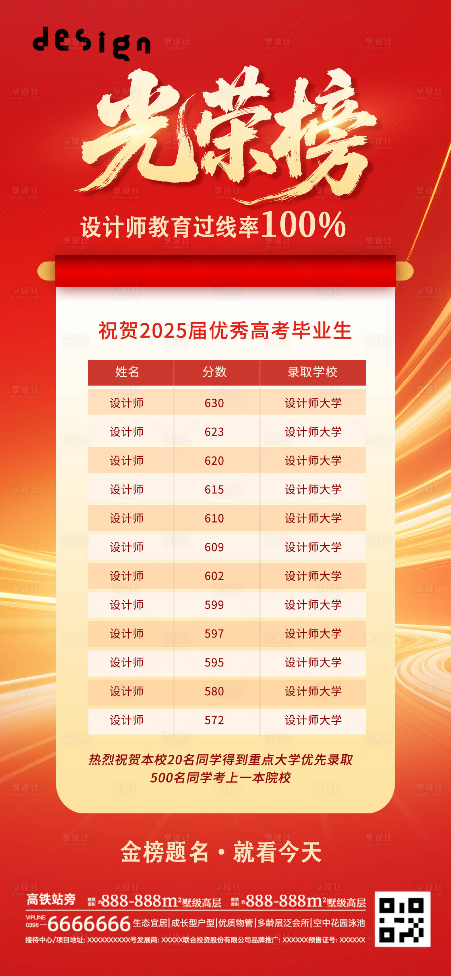 源文件下載【享設(shè)計(jì)】搜索編號(hào)：87160031545293386【喜慶高考光榮榜榮譽(yù)金榜題名喜報(bào)海報(bào)】