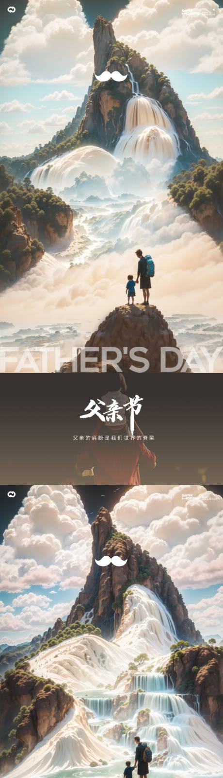 源文件下載【享設計】搜索編號：16000031213848972【父親節插畫海報】