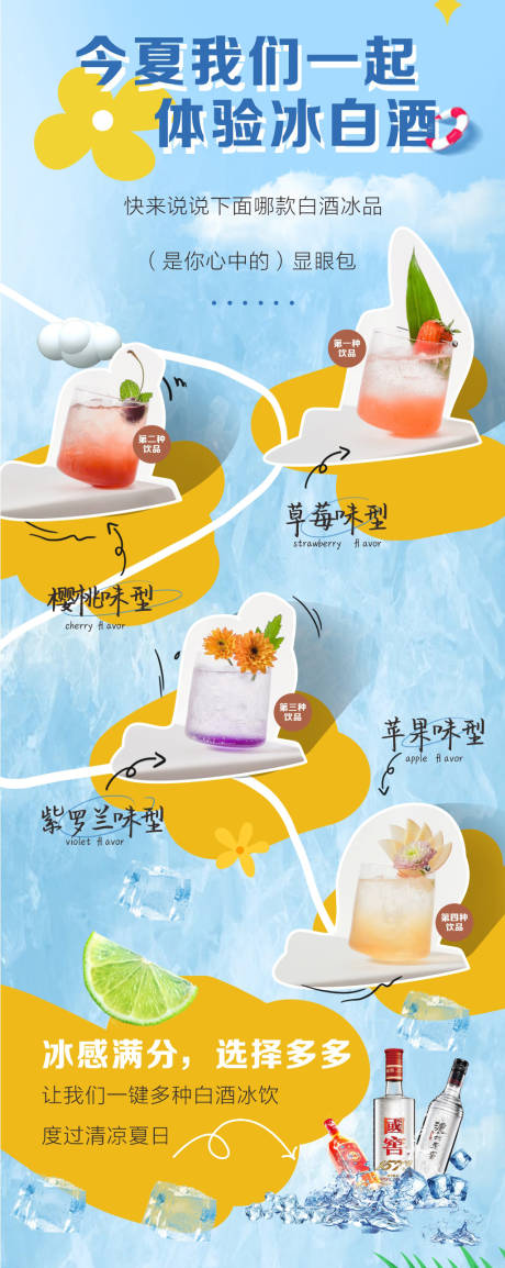 源文件下载【白酒冰饮调酒海报】编号：73250031155223667