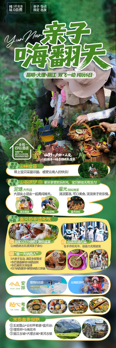 源文件下载【享设计】搜索编号：88190031554127328【云南旅游景点清新感旅游海报 】