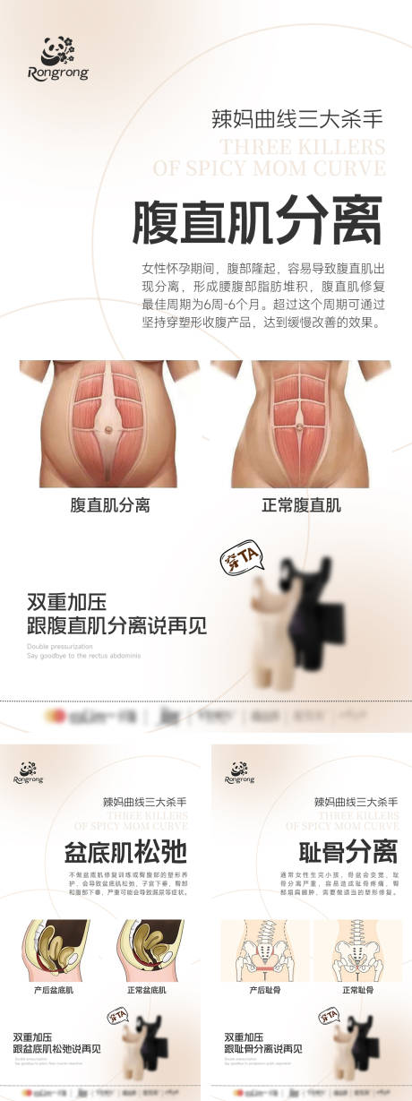 源文件下载【女士塑身衣产功效科普系列海报】编号：80810031455472107