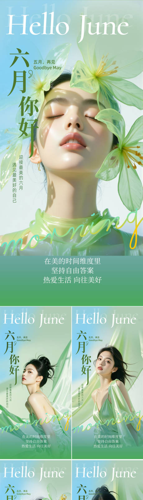 医美早安人物海报