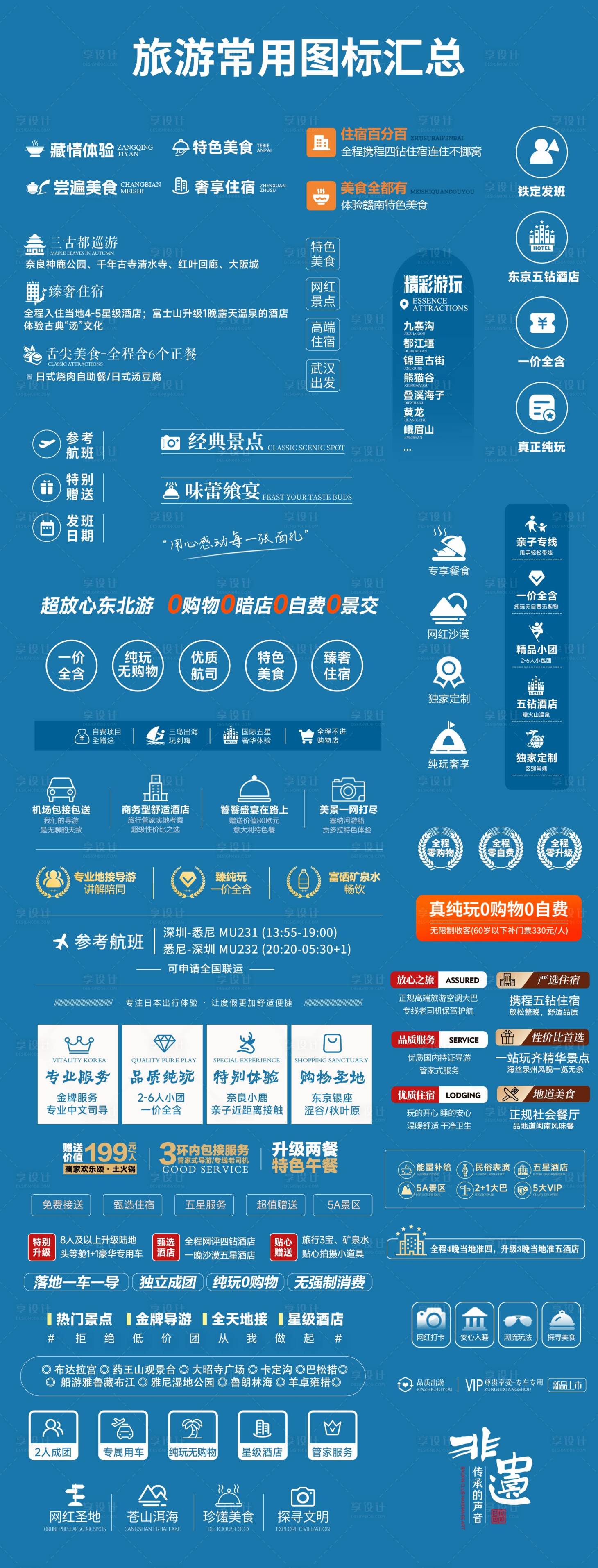 源文件下载【享设计】搜索编号：64130031150124218【旅游常用图标汇总】