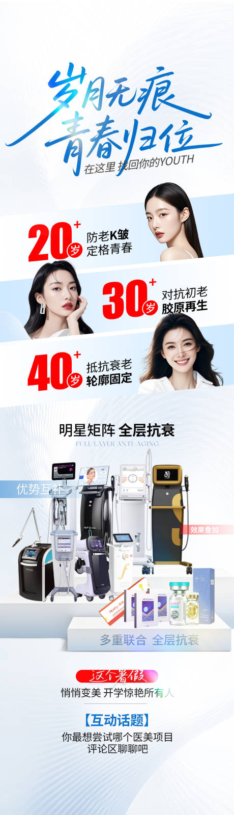源文件下载【享设计】搜索编号：98560031548164545【医美仪器抗衰海报】