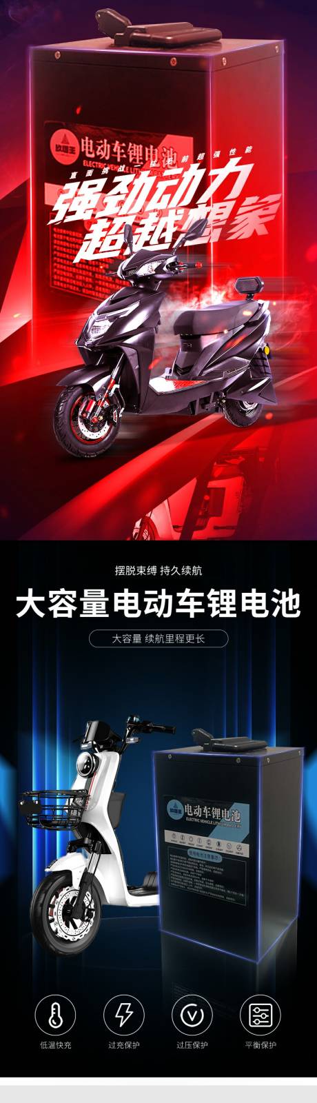 源文件下载【新能源 电动车锂电池电商详情页】编号：60180031206398605