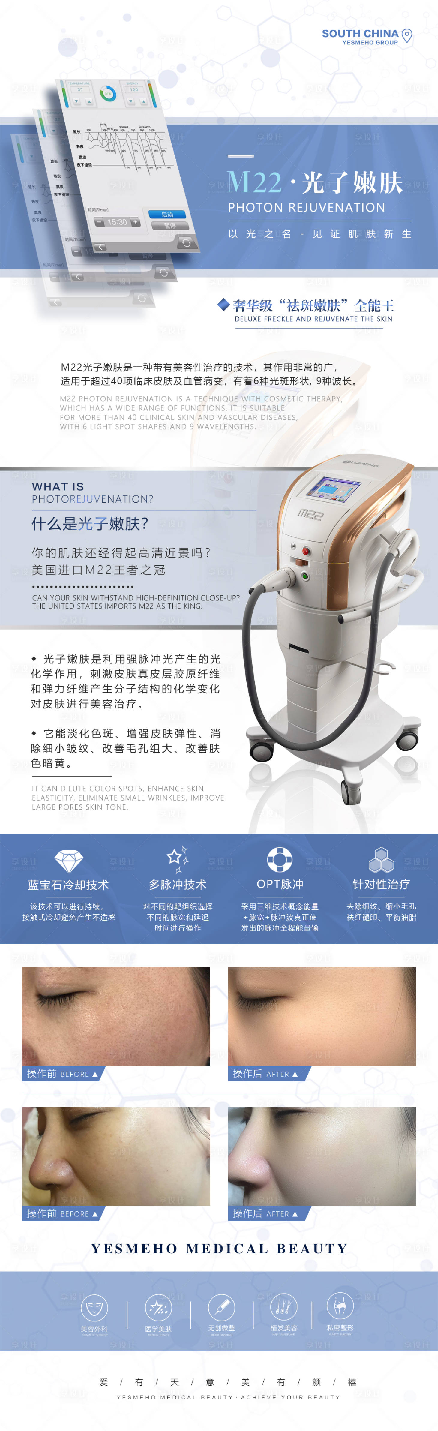 源文件下載【享設計】搜索編號：67180031429021844【美業光子科普案例長圖】