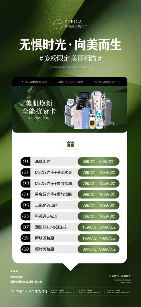 源文件下載【醫美全能抗衰卡海報】編號：43850031603037404