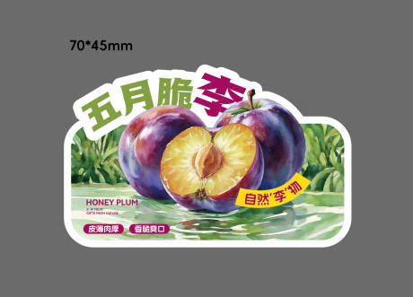 源文件下载【水果五月脆李子产品拍照牌】编号：28100031666333495
