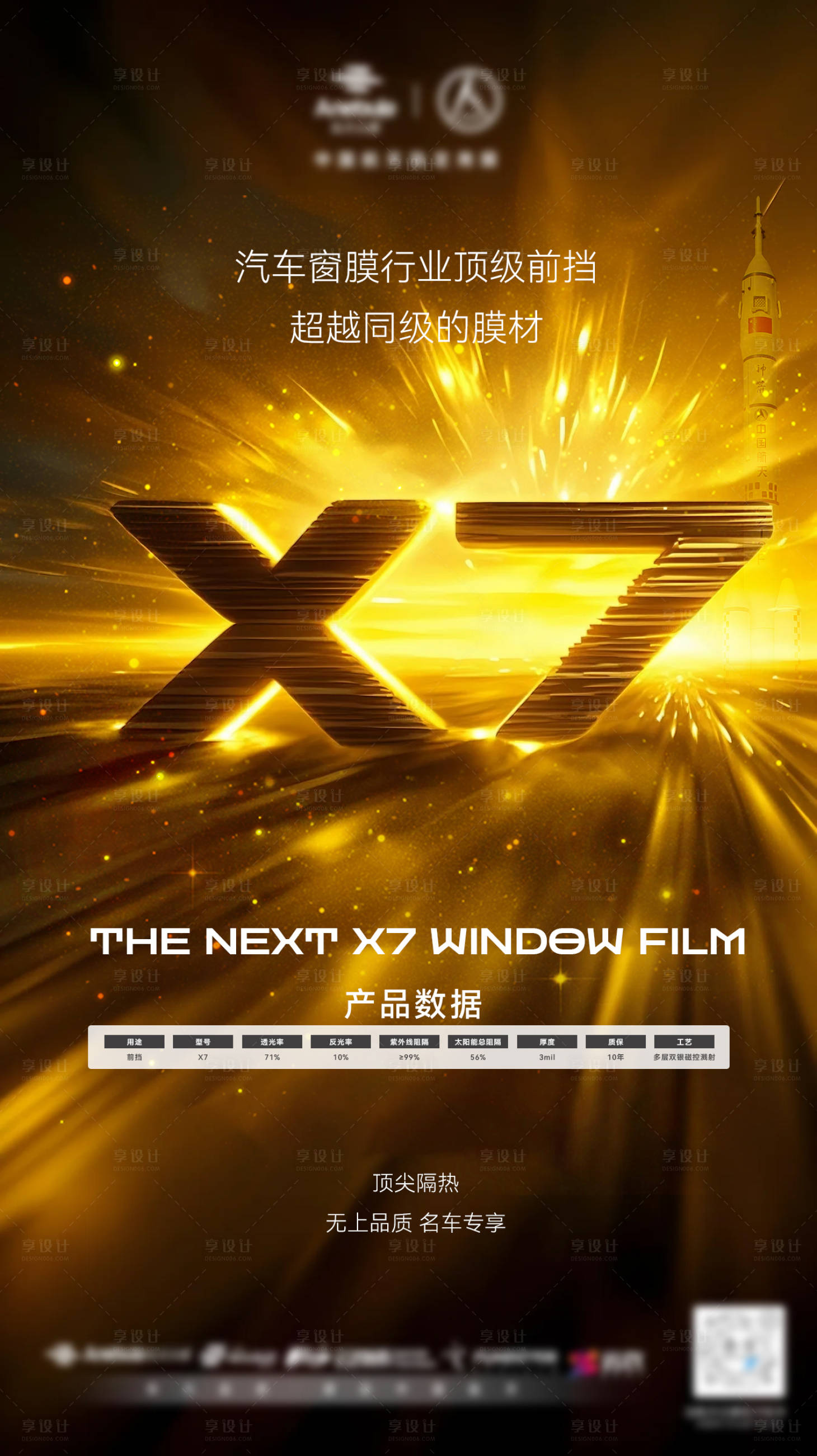 源文件下载【享设计】搜索编号：47020031477715700【科幻光效汽车行业海报】