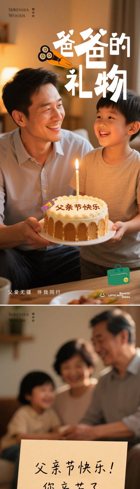 源文件下載【父親節AI生成海報】編號：89450031247347251