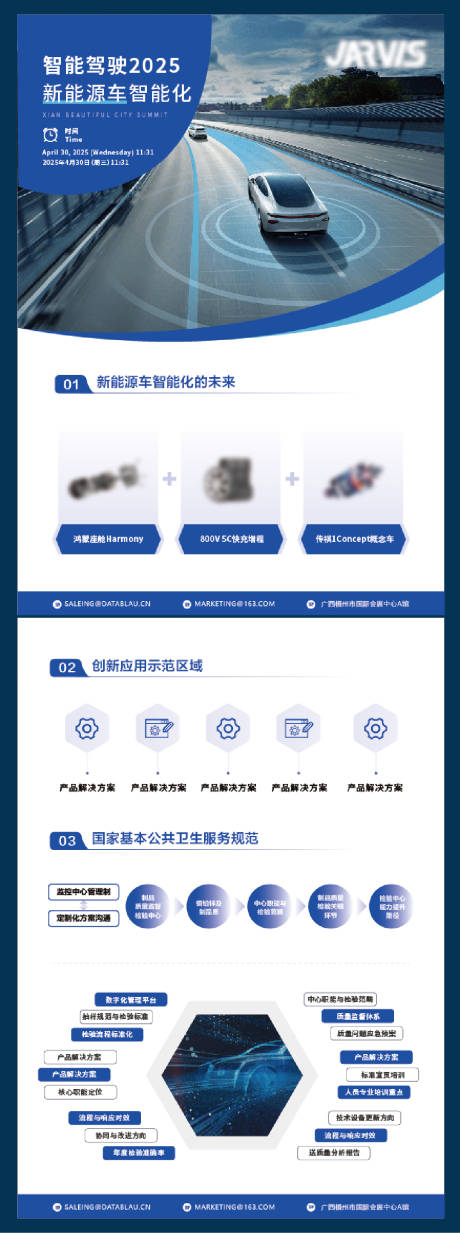 源文件下載【享設計】搜索編號：37680031219407296【藍色汽車產品時尚商務單頁】