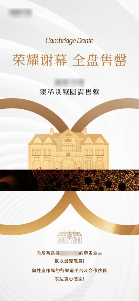 源文件下载【地产英伦别墅售罄海报】编号：77360031327571801