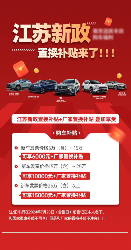 源文件下載【汽車政策補貼海報】編號：34930031642706048