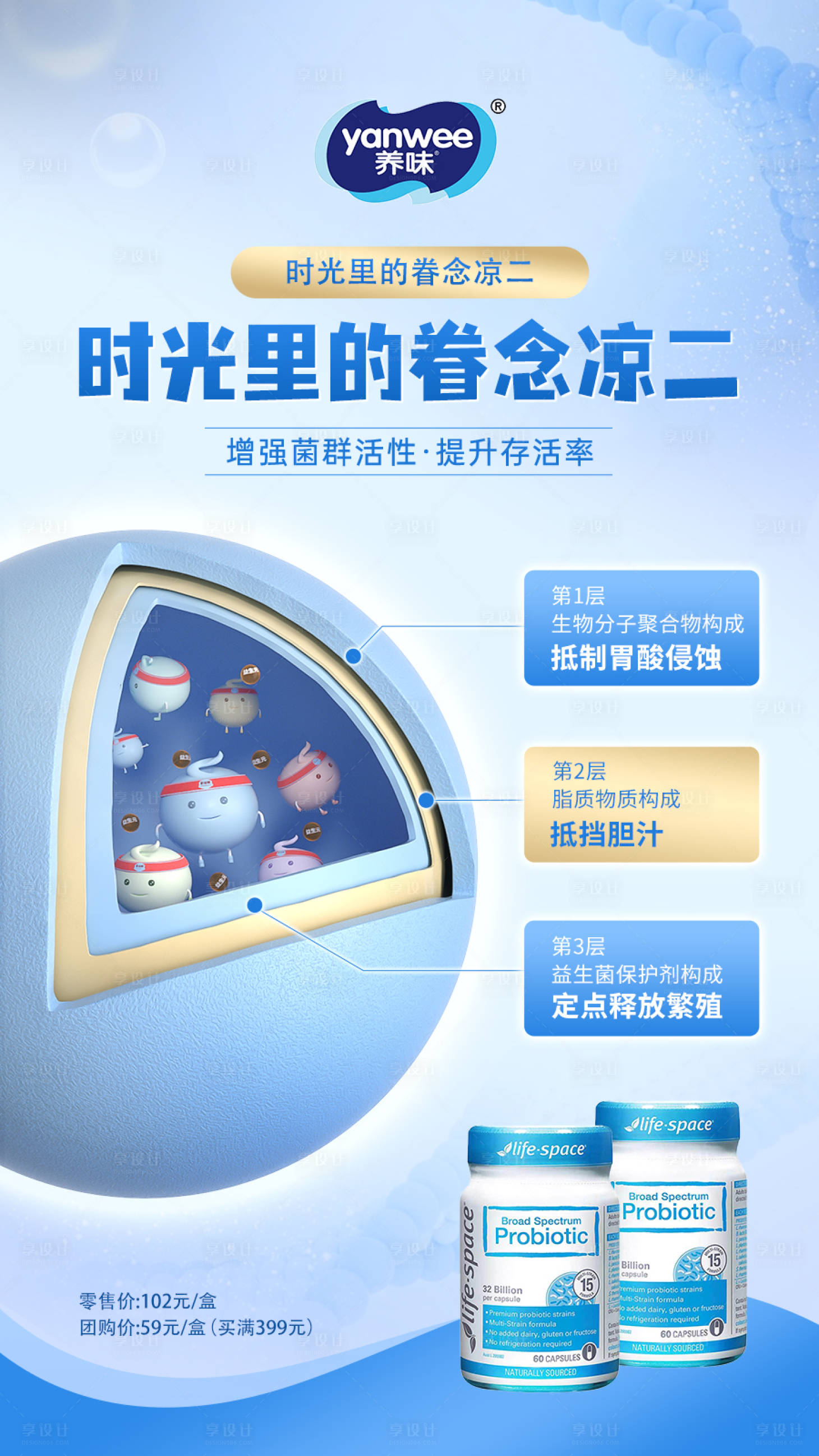 源文件下載【享設計】搜索編號：79340031631051337【益生菌母嬰海報】