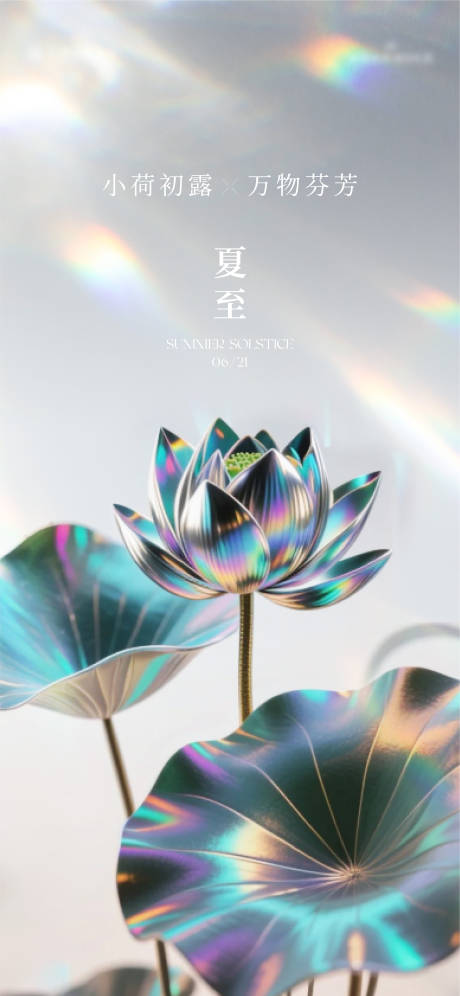 源文件下载【夏至节气海报】编号：55260031444877961