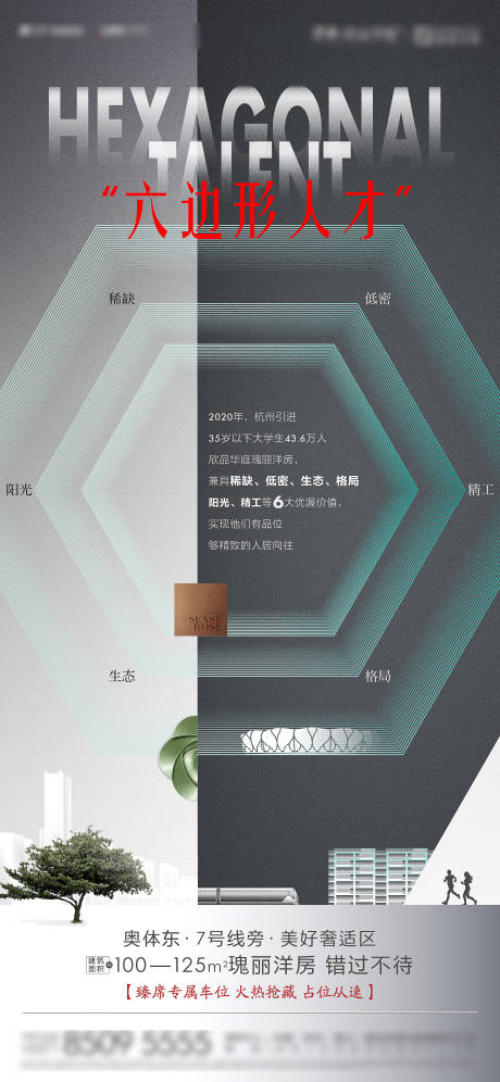 源文件下载【地产高层洋房住宅价值点海报】编号：52470031409483664