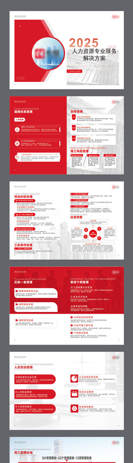 人力资源专业服务解决方案公司画册