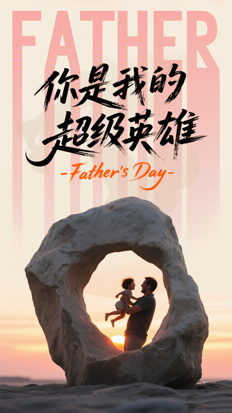 源文件下載【父親節營銷宣傳溫馨海報】編號：61420031354407660