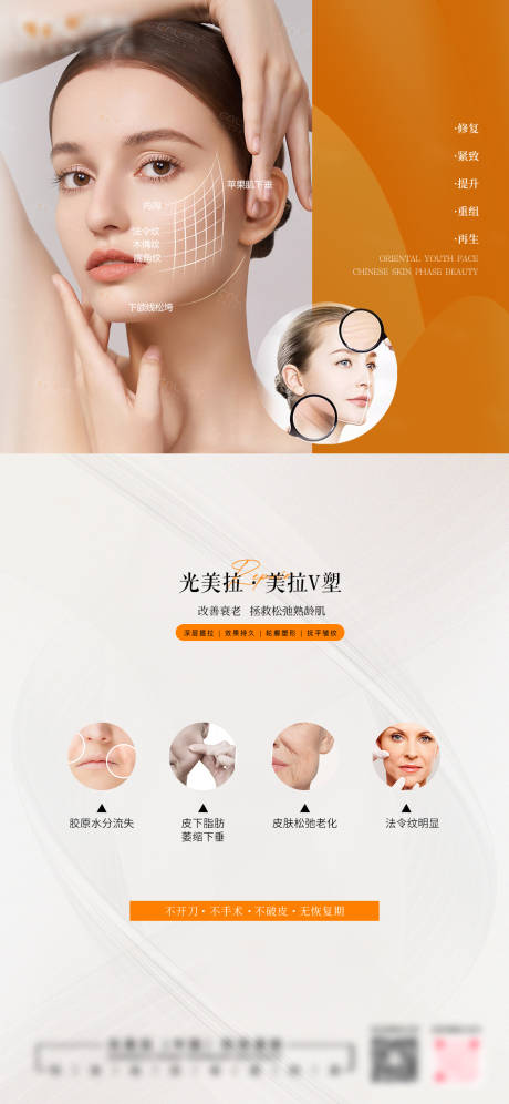 医美皮肤抗衰项目管理海报