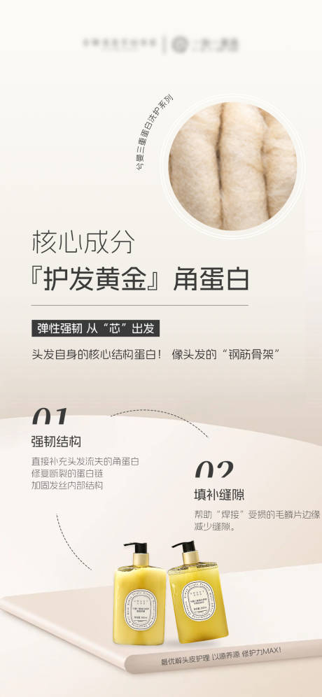 源文件下载【洗护洗发水产品成分海报】编号：13140031539512225