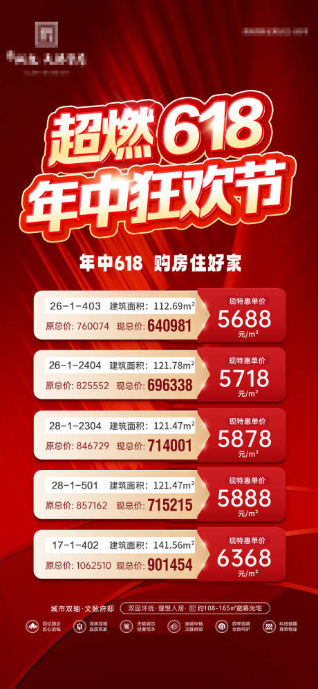 源文件下载【地产618一口价特价房海报】编号：10430031246669893