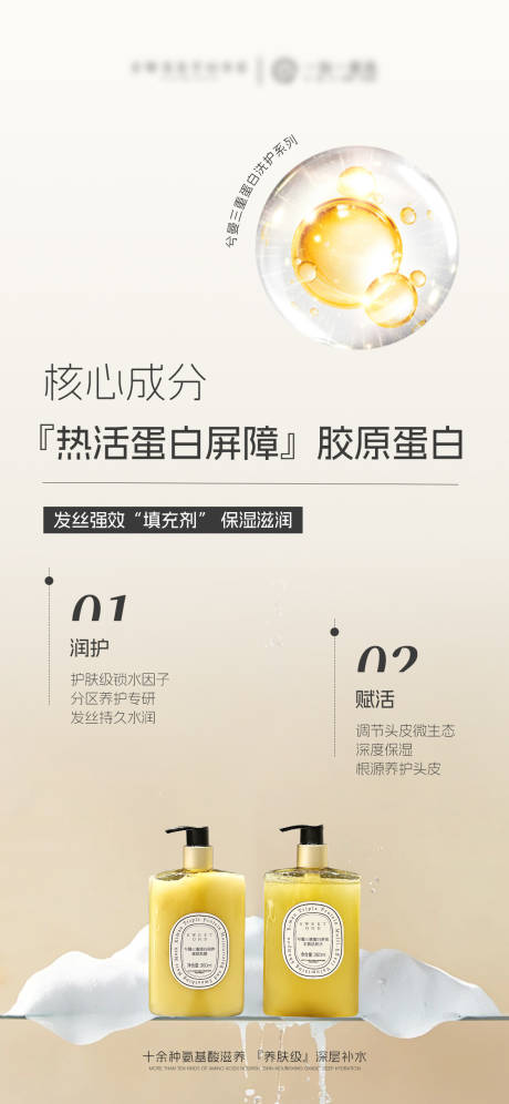 源文件下载【洗发水产品成分海报】编号：72360031573509888