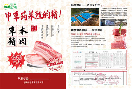 源文件下载【猪肉宣传单 】编号：74930031329885007
