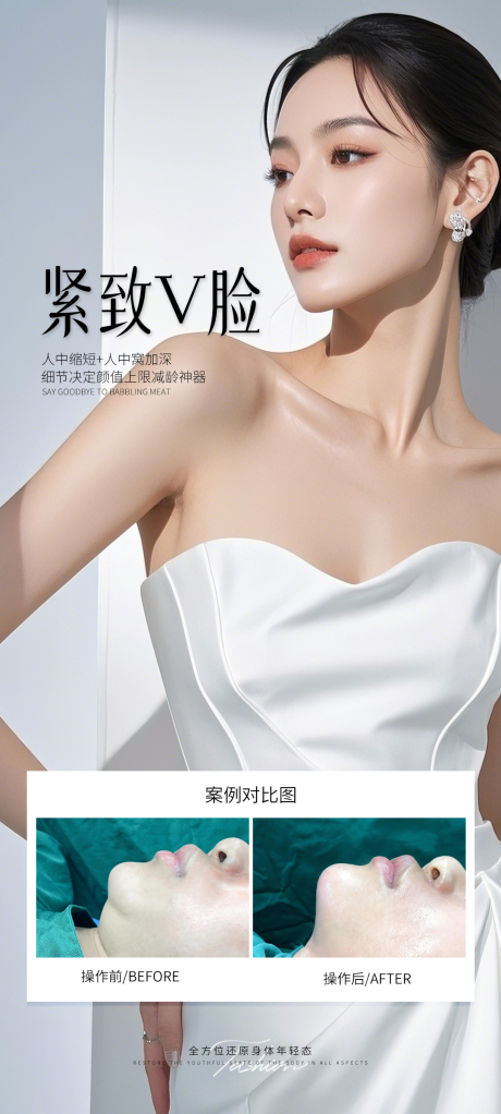 源文件下载【医美V脸案例海报】编号：16350031119121868