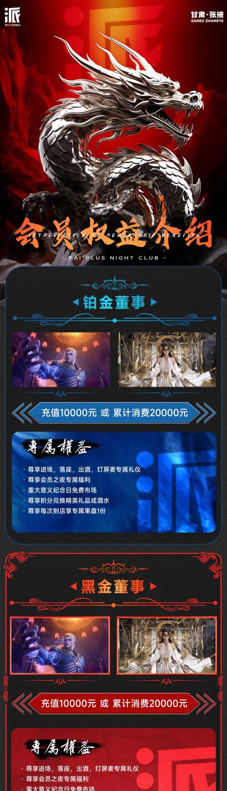 源文件下載【享設計】搜索編號：34410031157845238【酒吧夜店會員權益介紹長圖】