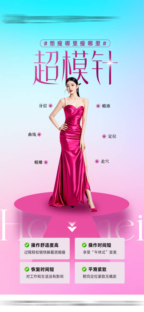 医美超模针海报