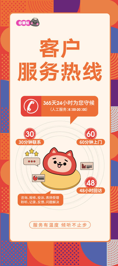 源文件下载【商业服务热线海报】编号：30380031317057920