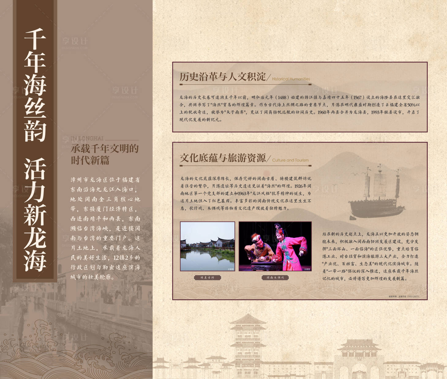 源文件下載【享設計】搜索編號：94230031596638831【漳州海絲之路歷史文化桁架】