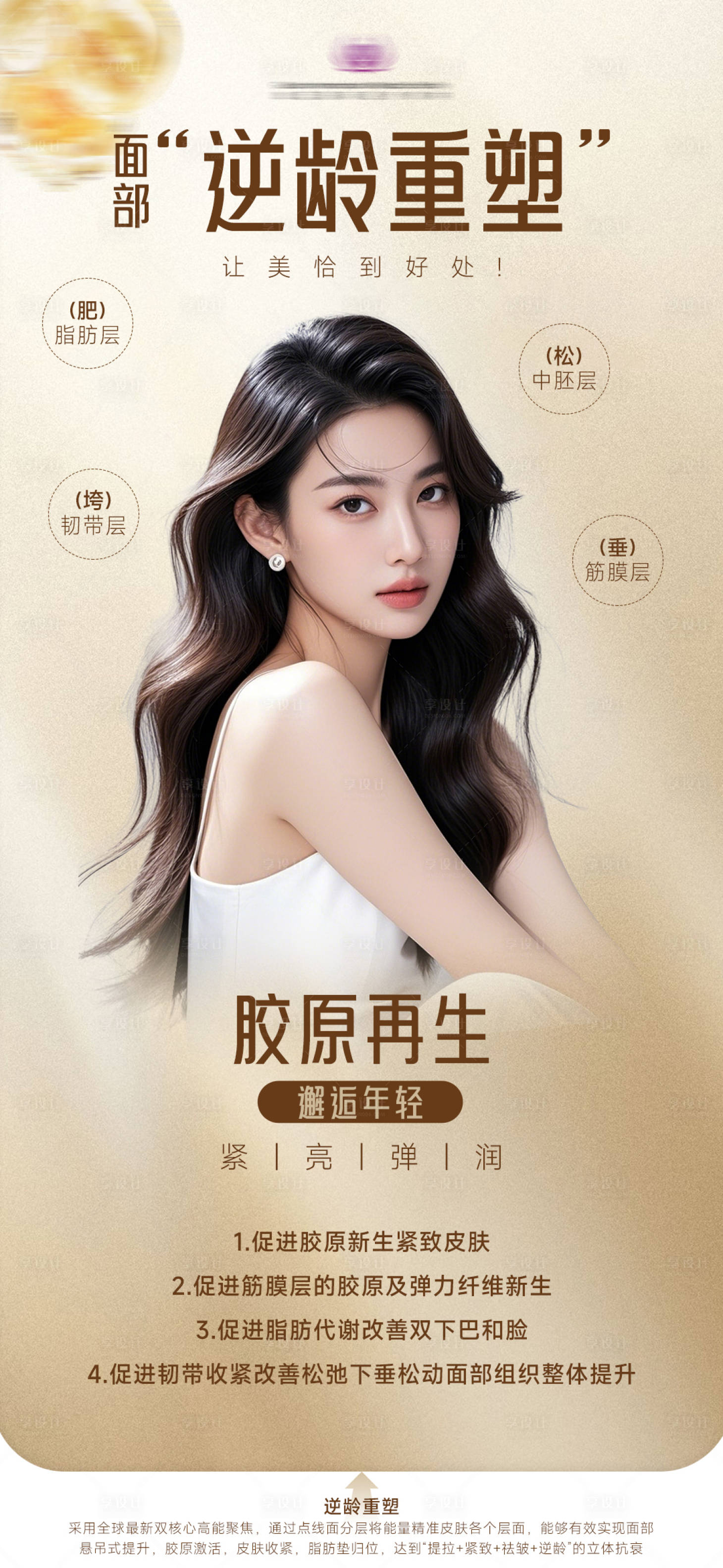 源文件下载【享设计】搜索编号：23350031145943919【胶原重塑海报】