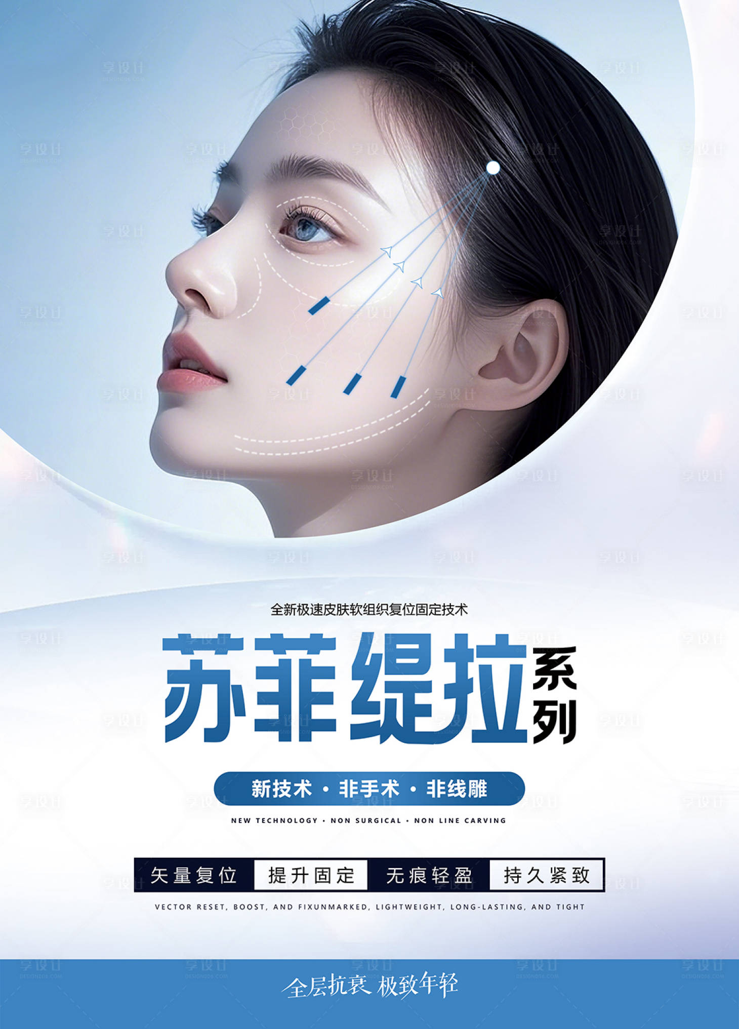 源文件下載【醫美面部提拉燈箱海報】編號：78720031555921636