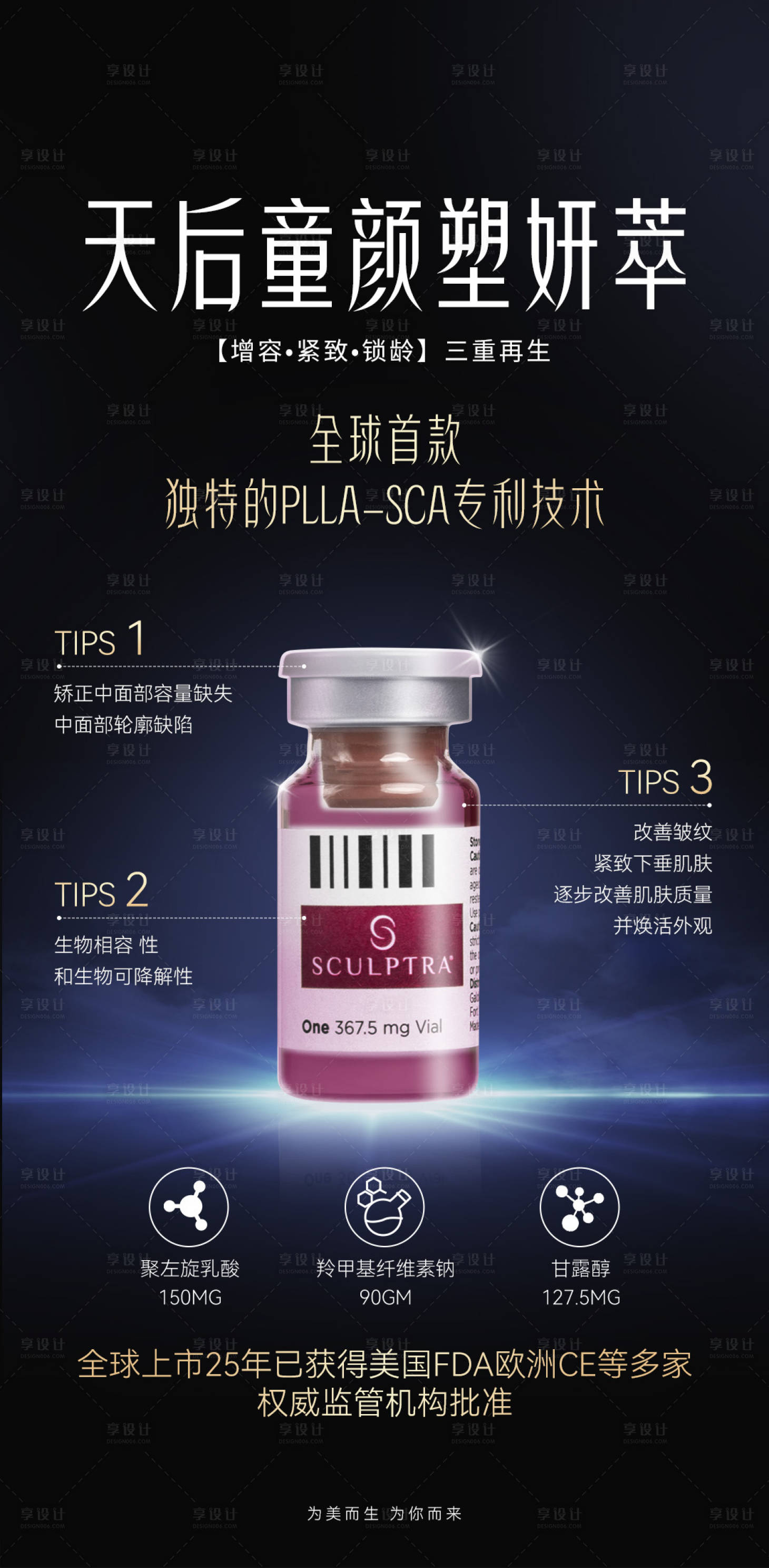 源文件下载【享设计】搜索编号：18260031130258690【医美天后童颜塑妍萃海报】