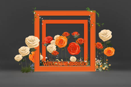 源文件下载【享设计】搜索编号：75180031298974108【花艺美陈打卡】