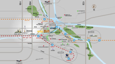源文件下载【享设计】搜索编号：81140031580038265【地产区位图广告展板】