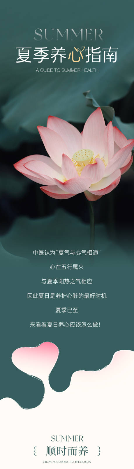 夏季养心指南长图