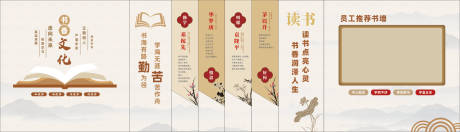 源文件下載【書香閱讀文化墻】編號：50820031663557804