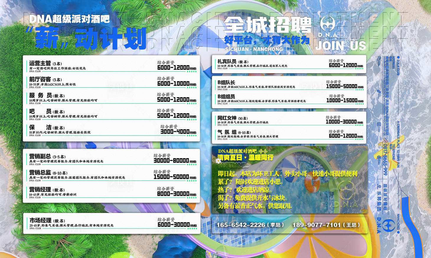 源文件下载【享设计】搜索编号：62000031633274204【酒吧招聘喷绘海报】