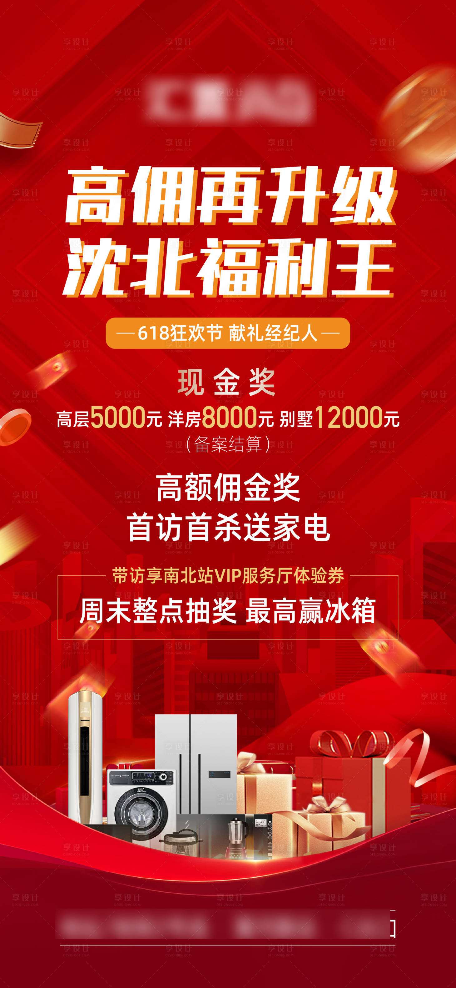 源文件下載【享設計】搜索編號：82000031229807336【地產政策紅金海報】