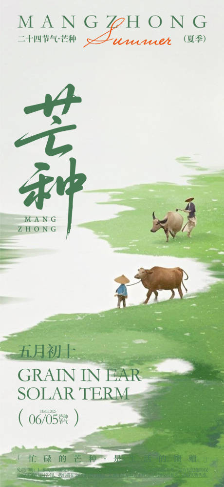 芒种节气海报