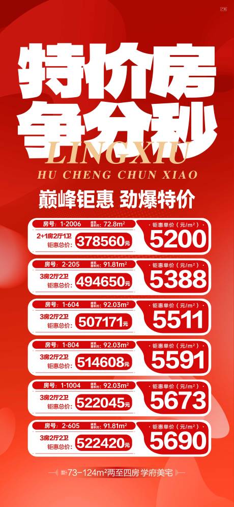 源文件下载【享设计】搜索编号：49930031256801445【特价房争分秒海报】