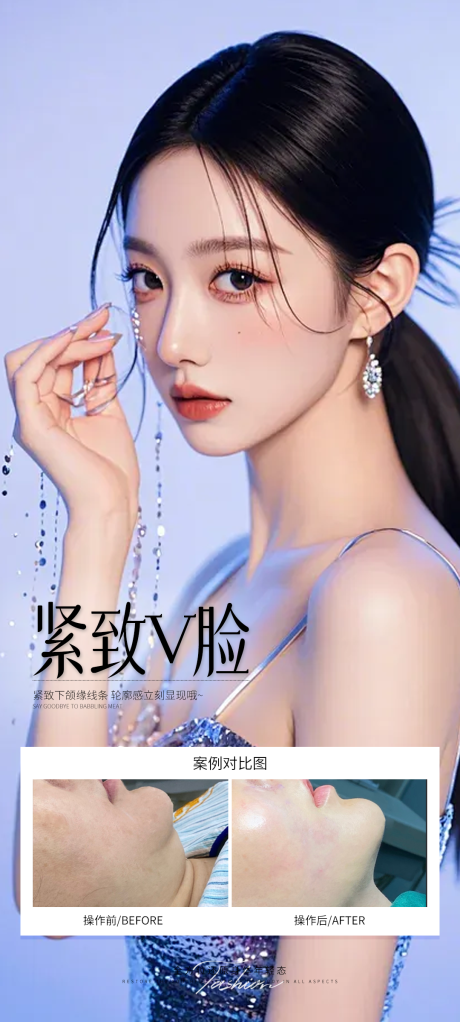 源文件下载【紧致V脸案例海报】编号：54160032211692227