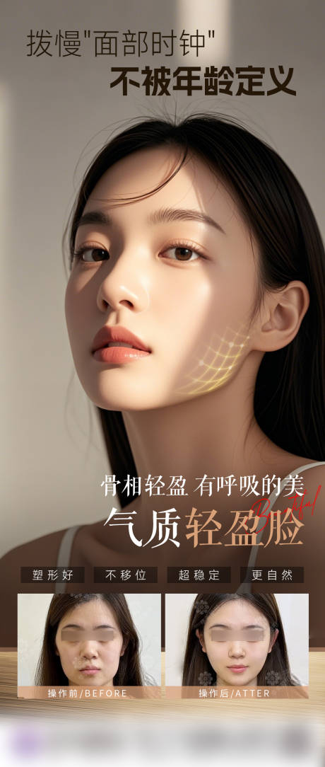 源文件下载【骨相轻盈脸海报】编号：80960031692084019