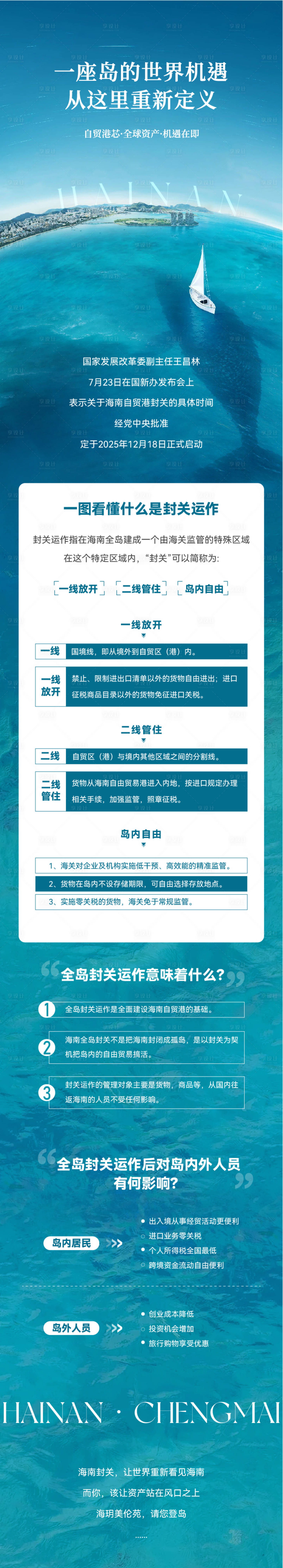 源文件下载【享设计】搜索编号：12650032153079840【自贸港封关长图】