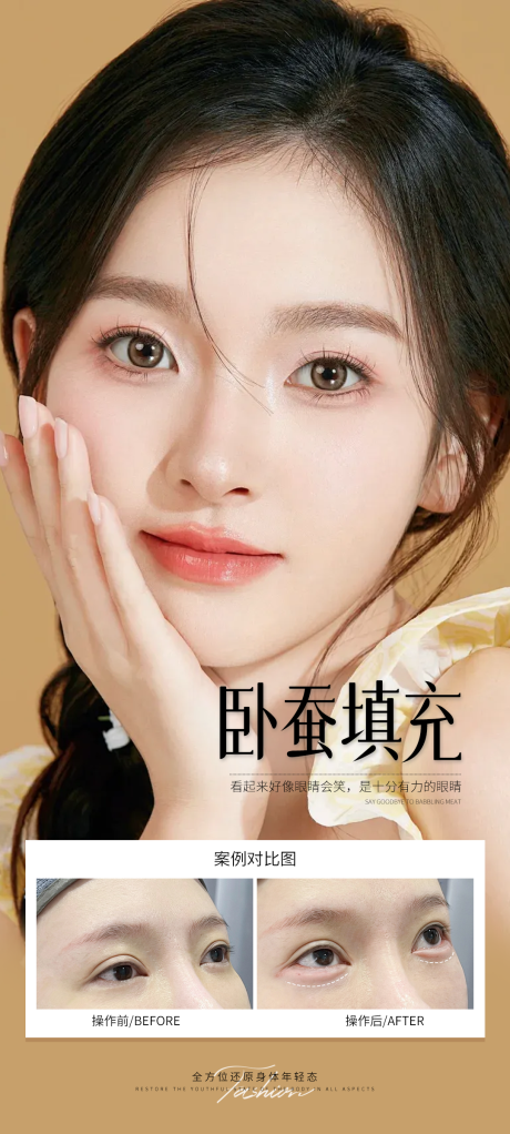 源文件下載【享設(shè)計】搜索編號：67980031891679887【臥蠶填充案例海報】