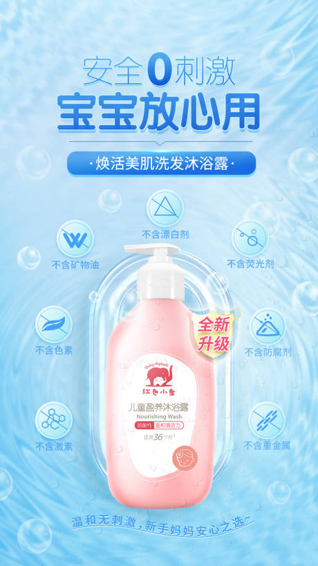 源文件下載【享設計】搜索編號：12020031686793370【兒童洗護產品海報】