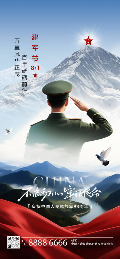 建军节海报